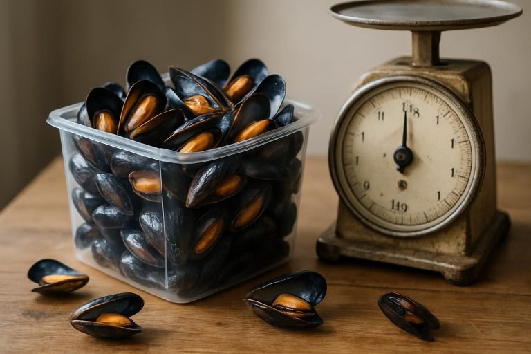 découvrez combien pèse 1 litre de moules en kilogrammes et apprenez à convertir facilement ce volume en poids pour vos recettes de fruits de mer.