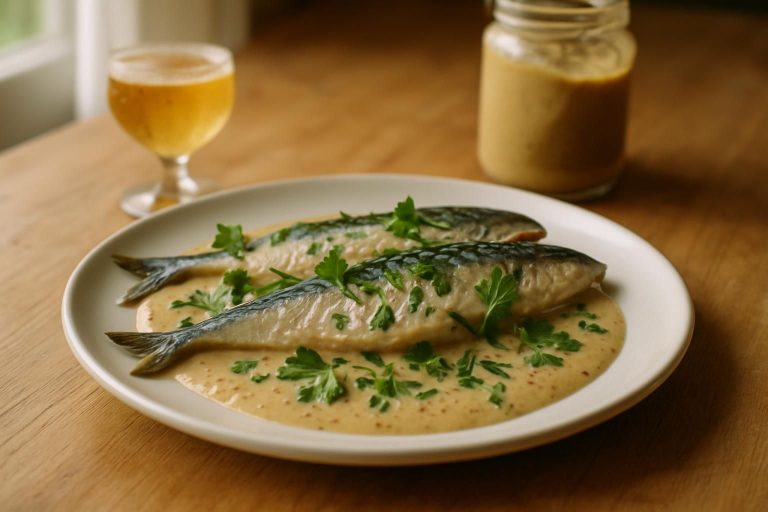 découvrez notre recette facile et savoureuse de filets de maquereaux au cidre et à la moutarde, parfaite pour un repas léger et plein de saveurs.