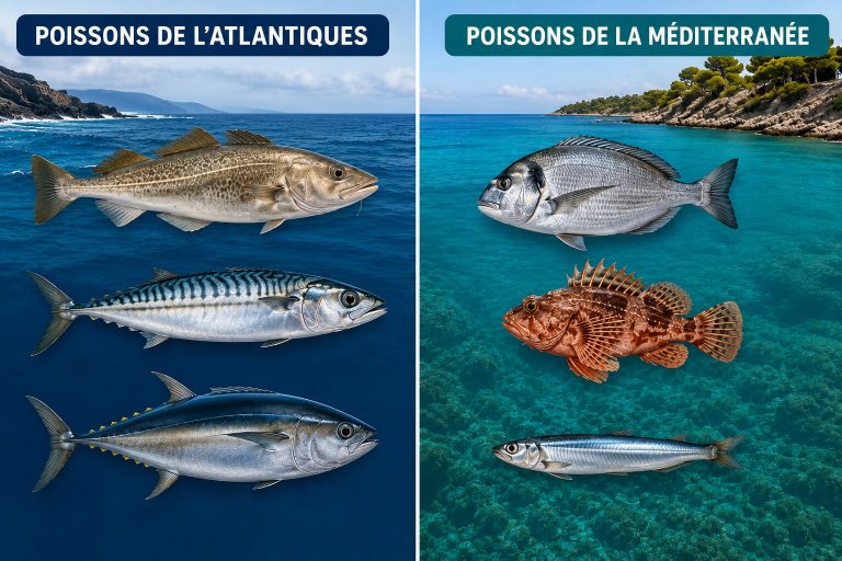 découvrez les différences entre les poissons de l’atlantique et de la méditerranée, leurs espèces, habitats et caractéristiques uniques.