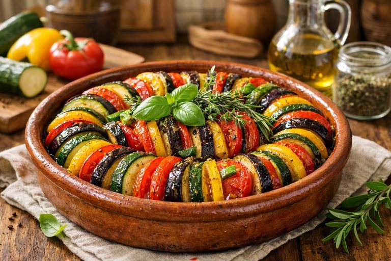 découvrez comment préparer un tian de légumes à l'italienne savoureux, une recette simple et authentique pour un plat coloré et plein de saveurs méditerranéennes.