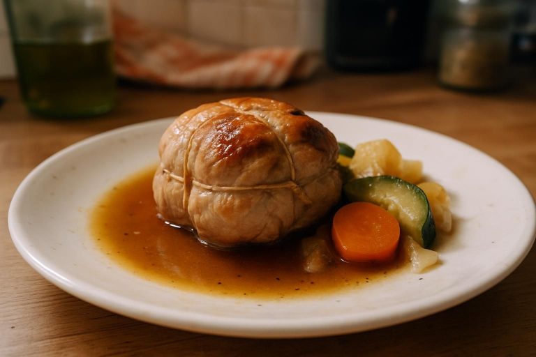 découvrez une recette savoureuse de paupiette de porc au four, facile à préparer pour un repas gourmand et réconfortant.