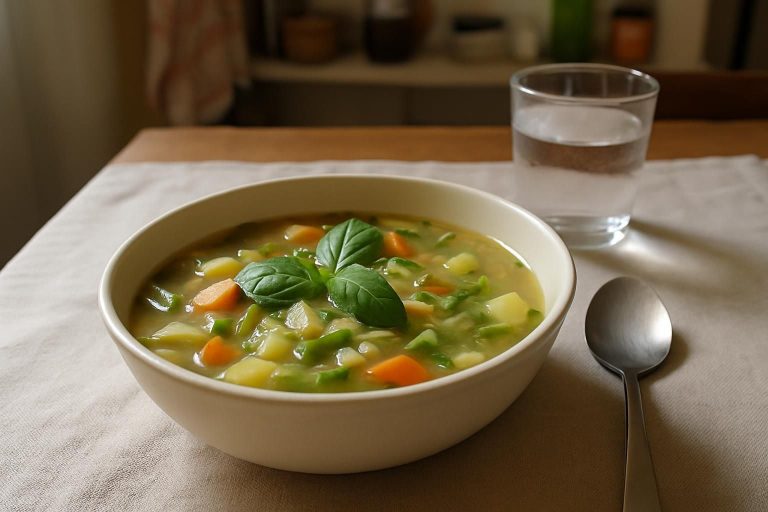 découvrez notre recette authentique de soupe au pistou niçoise, un plat traditionnel provençal riche en saveurs avec légumes frais et basilic parfumé.