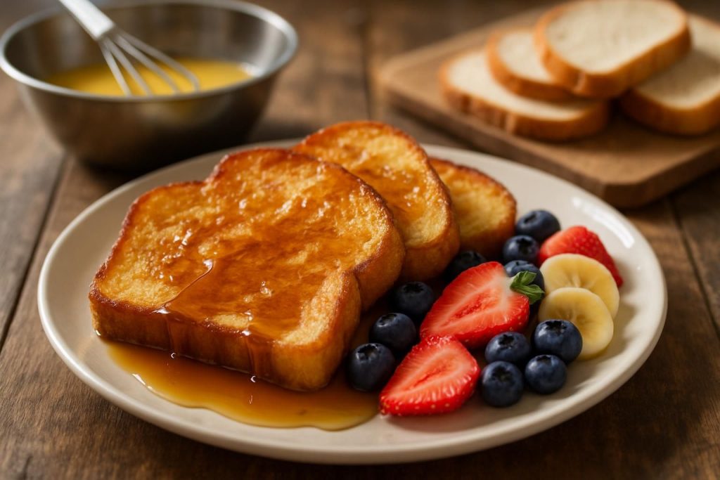 découvrez notre délicieuse recette du pain perdu, facile à préparer pour un petit-déjeuner gourmand ou un dessert savoureux. suivez nos étapes simples pour réussir ce classique de la cuisine française.